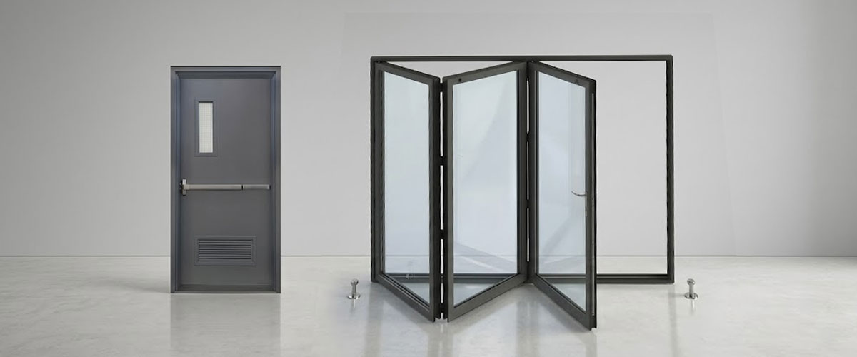 Steel Doors & Sliding Doors of MS & Aluminum Sandwich Panel  — Abu Dhabi
