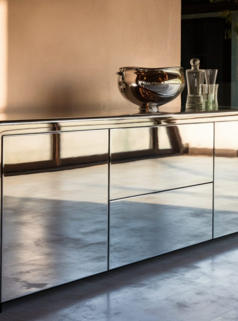 close-up-metallic-cupboard